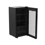 99L Glass Door Drinks Fridge Beverage Cooler Digital Display 3-12°C Child Lock