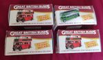 Atlas Editions Great British Buses 1:76 Diecast Model Bus Collection x4 Boxed
