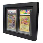 Graded Card 2 Slot Display Frame wall/stand for CGC Beckett Pokeman Topps Cards