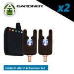 Gardner ATTs iW Underlit Bite Alarms & V2 ATTx Receiver Set of 2 - Carp Fishing