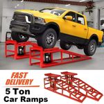 5 ton Hydraulic Car Ramps 1PC Heavy Duty Garage Auto Van Bottle Lift Jack Ramp