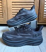 HOKA ONE ONE Clifton 9 Women’s Cushioned Breathable Mesh Trainers UK 6 Grey