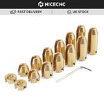 For KTM Harley KTM Suzuki BMW GS 14PCS Reusable Brass Wheel Spoke Balance Weight