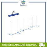 Dog Weave Pole Set Agility Starter Kit Pet Outdoor Exercise Training Set