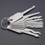 Replacement Tool Kit Stainless Steel Accessories 10 in 1 Locksmith Equipment