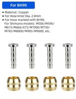 4 X Sets Shimano BH90 Olive and Barb Connector Insert 