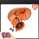 Cyclone Dust Fume Extractor Fume Blower Workshop Adjustable Rope for Home Orange