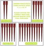 2-10 X Fence Post Support Spikes Holders 75mm Garden Decking Stakes
