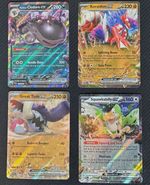 Pokémon 4x ex Holo Lot English: Clodsire, Koraidon, Great Tusk, Squawkabilly NM