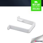 FloPlast SQUARE DOWNPIPE CLIP, WHITE