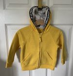 Matalan Toddlers kids yellow zip up hooded jacket Size / age 12 - 18 months