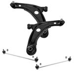 Toyota Yaris Front Lower Suspension Arm Wishbones & Drop Links 2006 - 2016