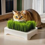 Cat Grass Growing Kit Hydroponic Wheat Grass Planter Indoor Pet Pot