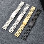 High Quality Five Beads Solid Stainless Steel Watch Strap Metal Bracelet 14-26mm
