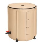 200L Portable Rain Barrel – Foldable Water Collection Tank with Spigot