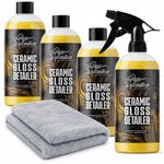 Ceramic Detailer Gloss Spray – SiO2 Wax Sealant For Paint, Glass & Trim Coating