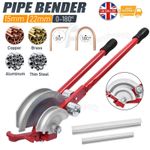 Pipe Bender 22mm & 15mm - Lever Copper Pipe Bender Heavy Duty Plumbers Tool Kit