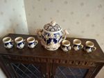 Wick Werke WW German 'Castles of the Rhine' Punch Bowl 5L and 6 Cups
