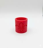 5 X UK Scouting Plastic RED Fleur De Lys Woggle For Beaver, Cub, Scout Explorer