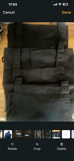 GenWare Black Chef Uniform Set: Bib Apron w/ Neck Strap & Ties + Trousers