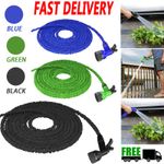 Heavy Duty 50-200FT Expandable Garden Hose Pipe Flexible With Water Spray Gun