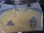 Authentic Adidas Sweden Mens Jersey Yellow/Blue Size Large New with Tags 