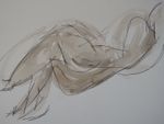 Pen & ink & watercolour drawing after Henri Matisse Nude Lying Back