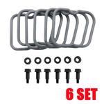 6X Valve Rocker Cover Gaskets + Isolators & Bolts for Cummins 5.9L 6B 6BT 6BTA