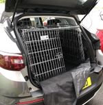 Dog Car Cage for Vauxhall Grandland | Sloped Travel Crate for Hatchbacks & More