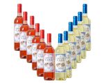 Baron de Casa Rosè Blend 6X75cl 12% Vol. + White Blend 6X75cl 12% Vol.