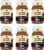 Douwe Egberts Pure Indulgence Dark Roast Instant Coffee 190g (Pack of 6 Jars)