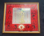 Manchester United 1977 FA Cup Final Silver Jubilee Commemorative Mirror Board