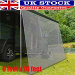 RV Awning Sun Shade Screen View Blocker Front Panel 8*10ft Fits Caravan Camper