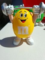 M&Ms - M&M Yellow Character Weightlifter (1990s Vintage Candy holder)