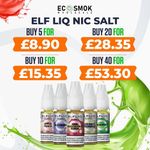 ELF LIQ NIC SALT ELFLIQ E LIQUID ELF BAR 10ML 10MG 20MG VAPE JUICE ALL FLAVOURS