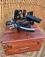 Nautical Tamaya Sextant 9 inch 1712 Navigational Working Marine Sextant With Box