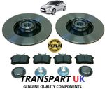 For Citoen DS3 Rear Brake Discs and Pads Bearings ,ABS Rings Hub Nuts Caps 09-16