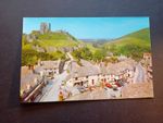 Corfe Castle Postcard, Vintage, Unposted, Dorset