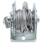 600LBS Manual Winch Hand Crank Carbon Steel Winding Tools With 6 Meters Wir SG