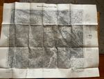 Vintage Map Weserubergang 1936. Hameln Region. Germany
