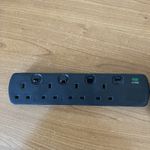 4 Gang Way Switched Extension Lead Cable Socket Electric Mains 13A UK Plug 2m