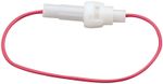 1 x White In-line Plastic Car Fuse Holder