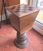 Card And games Table With Hinged Lid And Storage Draws For Games R978