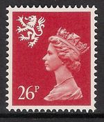 Scotland 1987 S72 26p litho phosphorised paper perf. 15x14 type II Machin MNH