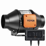 VEVOR 4” EC Inline Duct Fan Smart Controller & Display EC Motor 240v UK Stock
