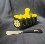 Marmite Toast Rack & Butter Knife Black Yellow Collectable Food Gift Kitchen Set