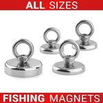 Neodymium Fishing Recovery Magnets Very Strong Pull Force 20kg up to 1400kg
