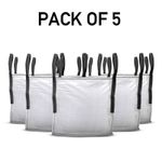 5 x  Builders Bulk Bags 1 Tonne FIBC Jumbo Dumpy Bags Garden Waste Heavy Duty