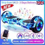 Smart Balance Hoverboard - 6.5" Self-Balancing Scooter, Blue with LEDs Bluetooth