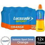 Lucozade Sport Orange Isotonic Sports Drink 12x750ml Bottles Caffeine Free